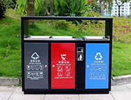 金屬三分類(lèi)垃圾桶